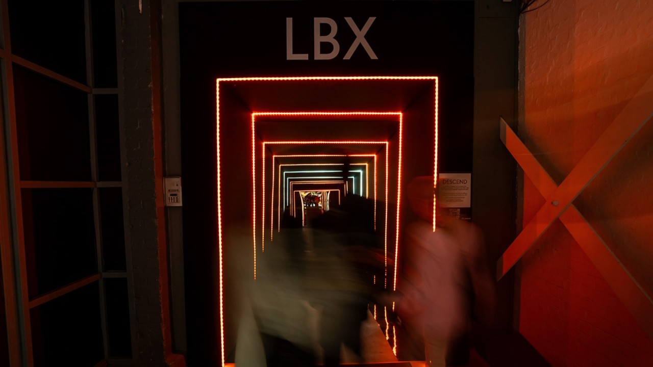 Entrance into the Lexus LBX London Car Park City Event